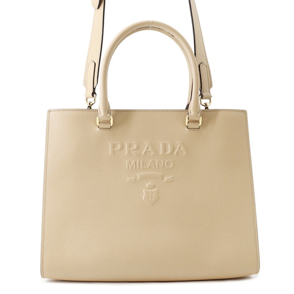 Prada handbag, leather, 1BA337, PRADA 2-way shoulder bag,
